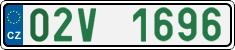 License plate of the Czech Republic, Oldtimers (2001)