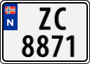 License plate of Norway, Trailers, motorcycles, special vehicles