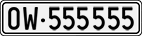 License plate of Switzerland, Cars