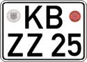 German license plate, Regular plates