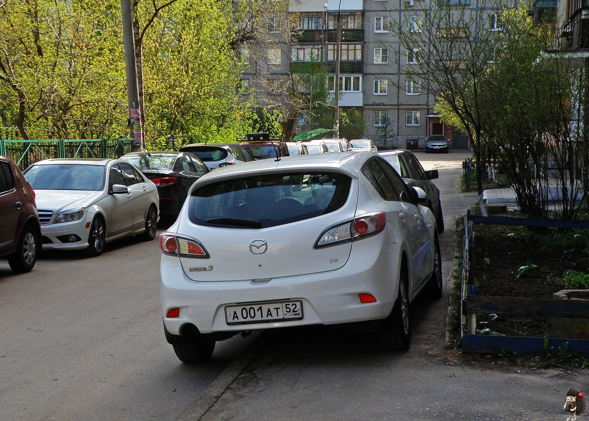 а 001 ат 52, Mazda 3 2nd gen Hatch (BL), 2009–2013