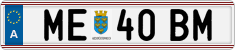License plate of Austria, Regular plates