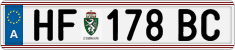 License plate of Austria, Regular plates