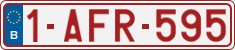 License plate of Belgium, Regular plates (2010)