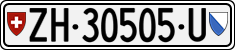 License plate of Switzerland, Dealer (with 