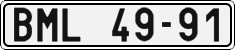 License plate of the Czech Republic, Cars (1960)
