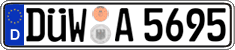 German license plate, Regular plates