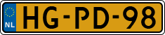 License plate of the Netherlands, Cars