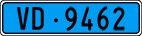 License plate of Switzerland, Work and fire vehicles (blue)