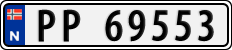 License plate of Norway, Cars
