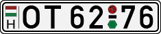 license plates of Hungary, Oldtimers (1990)