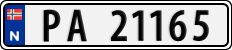 License plate of Norway, Cars