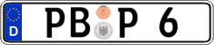 German license plate, Regular plates