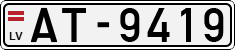 License plate of Latvia, Regular car plates