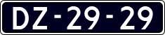 License plate of the Netherlands, Imported oldtimers (cars)