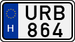 license plates of Hungary, Cars (1990)