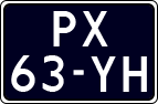 License plate of the Netherlands, Cars