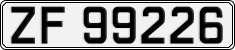License plate of Norway, Cars
