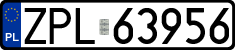 License plates of Poland, Regular car plates