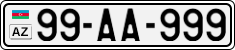 License plate of Azerbaijan, Cars