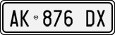 License plate of Italy, Cars (1994 year series)