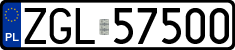 License plates of Poland, Regular car plates