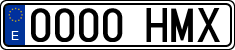 License plates of Spain, Ordinary (2000)