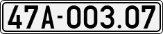 License plate of Vietnam, Cars