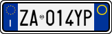 License plate of Italy, Cars (1994 year series)