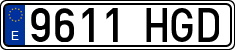 License plates of Spain, Ordinary (2000)