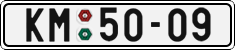 License plate of the Czech Republic, Cars (1960)