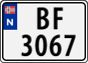 License plate of Norway, Trailers, motorcycles, special vehicles