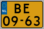License plate of the Netherlands, Imported oldtimers (commercial vehicles)