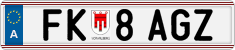 License plate of Austria, Regular plates