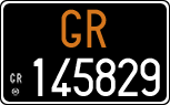 License plate of Italy, Cars (1927 year series)