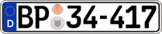 German license plate, Authorities and federal agencies