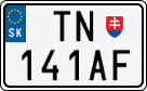 License plate of Slovakia, Motorcycles