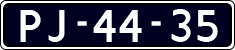 License plate of the Netherlands, Commercial Vehicles (1951-1994 system)