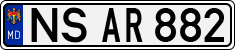 License plate of Moldova, Cars (1992)