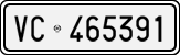 License plate of Italy, Cars (1927 year series)
