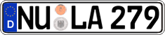 German license plate, Regular plates
