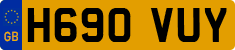 License plate of the United Kingdom, 1983 year system