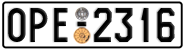License plate of Greece, Cars