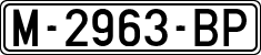 License plates of Spain, 1971 year series