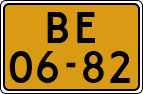 License plate of the Netherlands, Imported oldtimers (commercial vehicles)