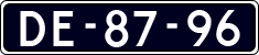 License plate of the Netherlands, Imported oldtimers (cars)