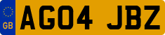 License plate of the United Kingdom, 2001 year system