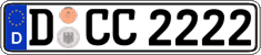 German license plate, Regular plates