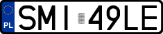 License plates of Poland, Regular car plates