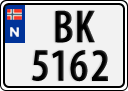 License plate of Norway, Trailers, motorcycles, special vehicles